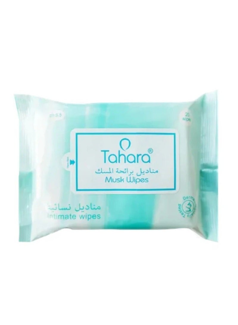 Tahara Musk Purity Wipes 20 Wipes - Image 4